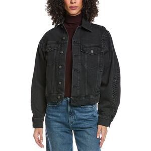 7 For All Mankind Womens  Twisted Jacket, Black